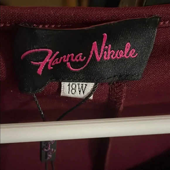 🎉 HP 🎉 Hanna Nikole Maroon Pencil Style Cocktail Dress - Picture 8 of 10